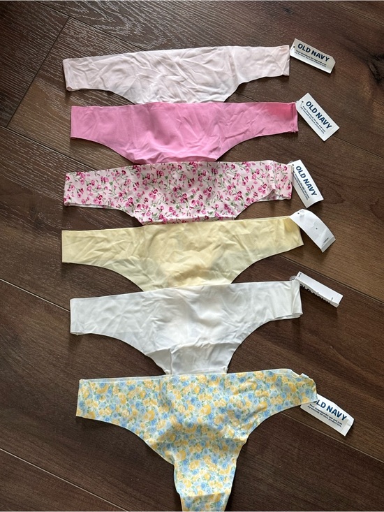 Old Navy Other - Old Navy Women’s Pastel Thong Panty Pack - Pink, Yellow, White, Floral